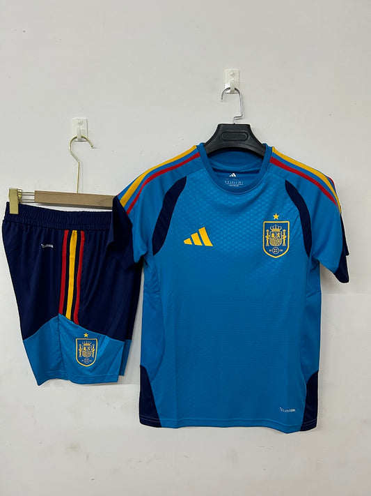 Spain Blue Short-Sleeve Training Kit 2026/27