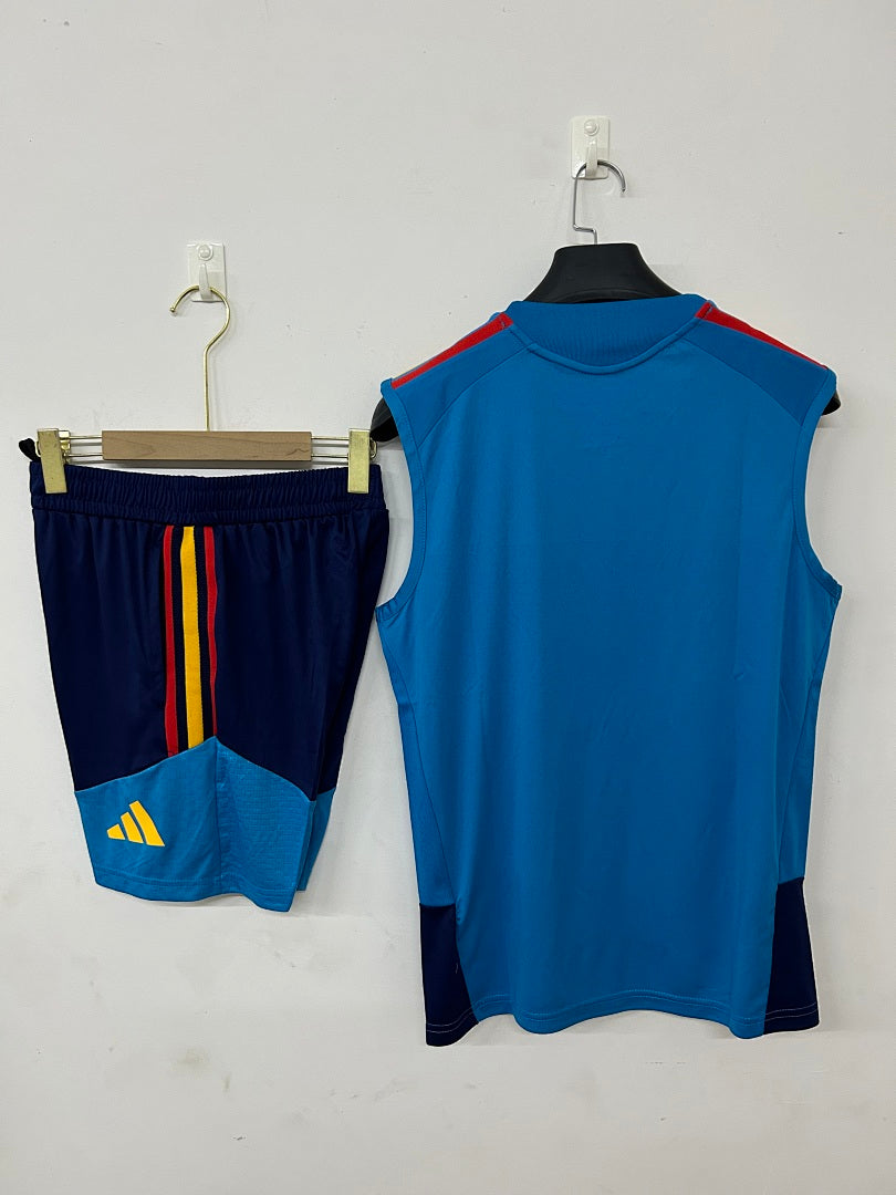Spain Blue Sleeveless Training Kit 2026/27 - view 2