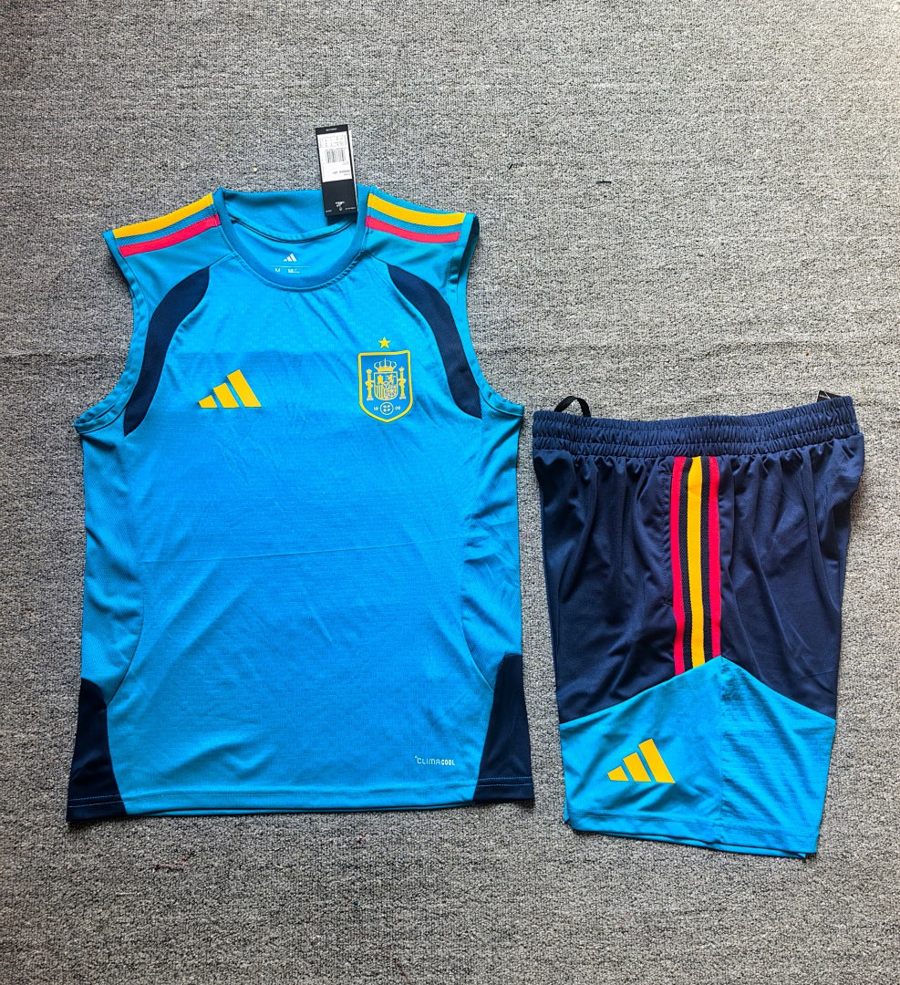 Spain Blue Sleeveless Training Kit 2026/27 - view 3