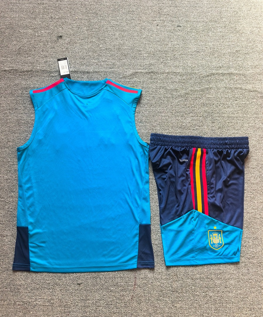 Spain Blue Sleeveless Training Kit 2026/27 - view 4