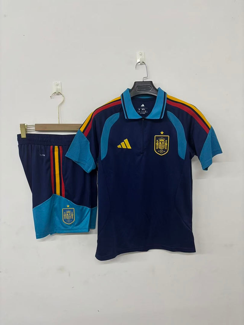 Spain Navy Polo Training Set 2026/27
