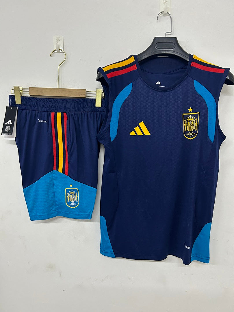 Spain Navy Sleeveless Training Kit 2026/27