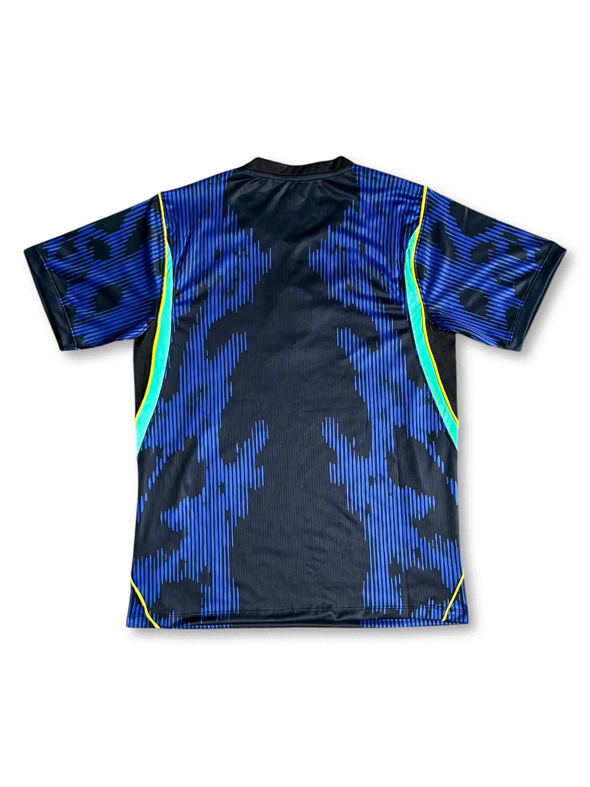 [stock] Brazil Jordan Black Blue Special Jersey - Yellow Crest - view 2