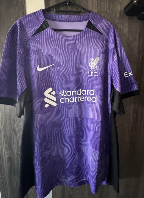 [stock] Liverpool 2023/24 Purple Black Third Jersey - Nike Standard Chartered