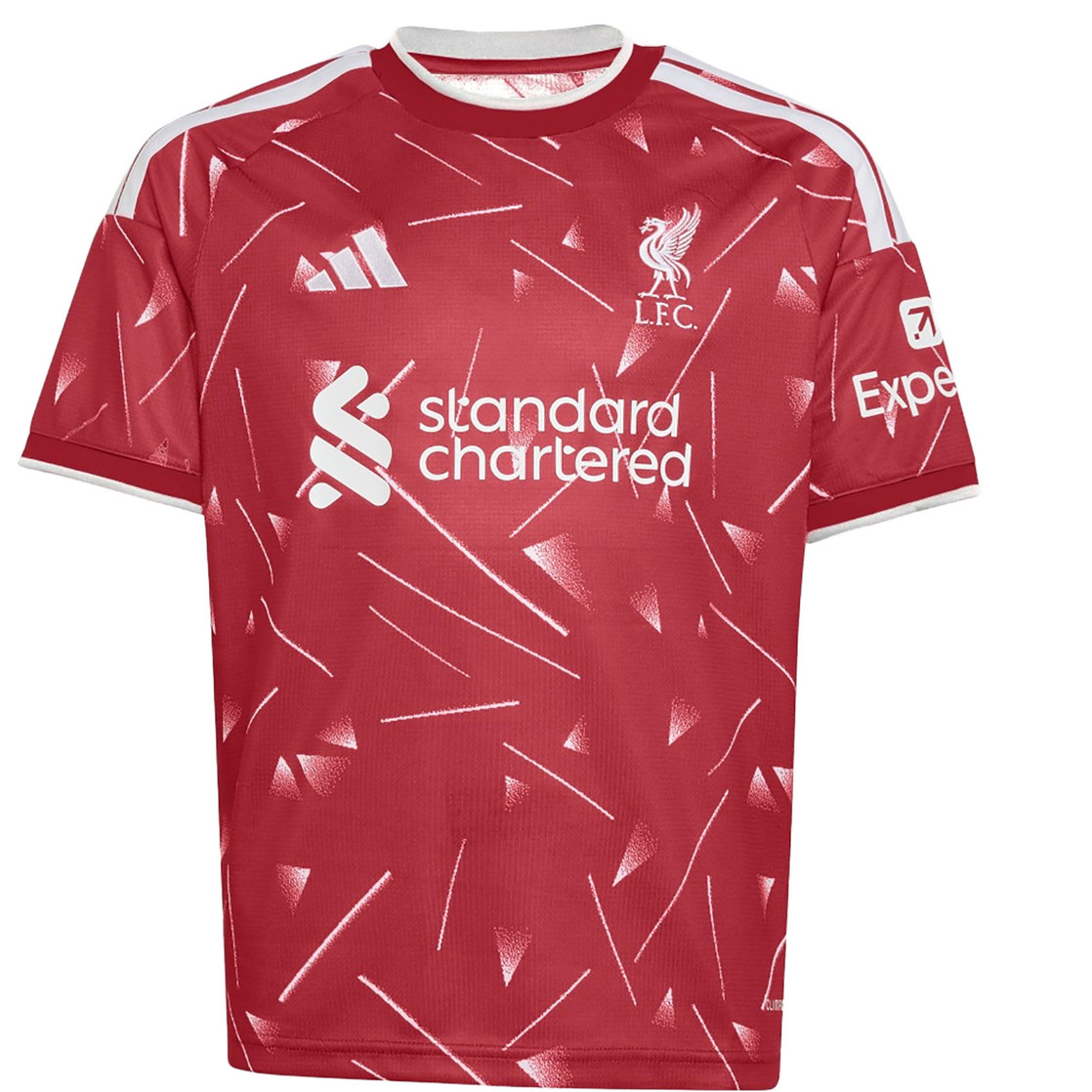 [stock] Liverpool 2026/27 Red Home Jersey - Adidas Standard Chartered Blank