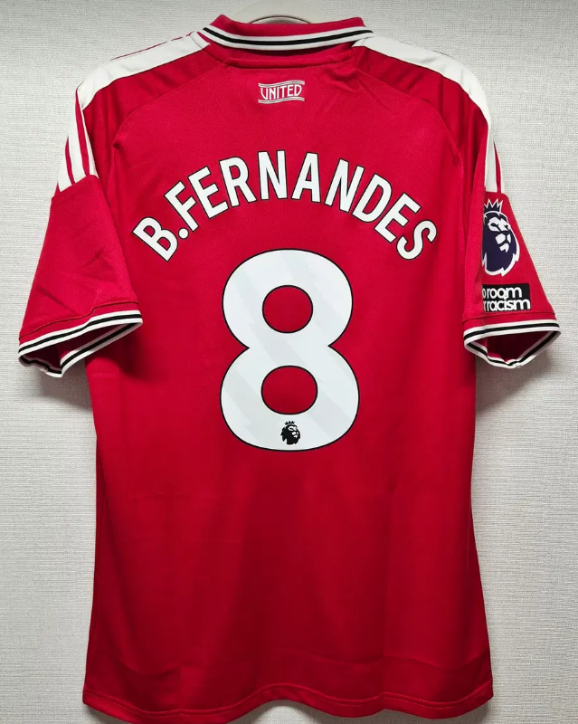 [stock] Manchester United 2026/27 Red Home Jersey - B. Fernandes #8 Adidas Snapdragon - view 2