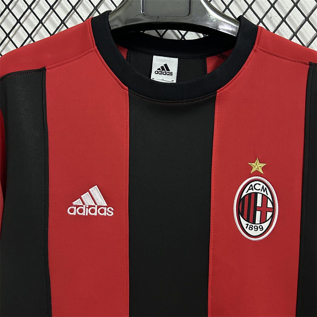 AC Milan Red & Black Striped Winter Sweatshirt - image 3