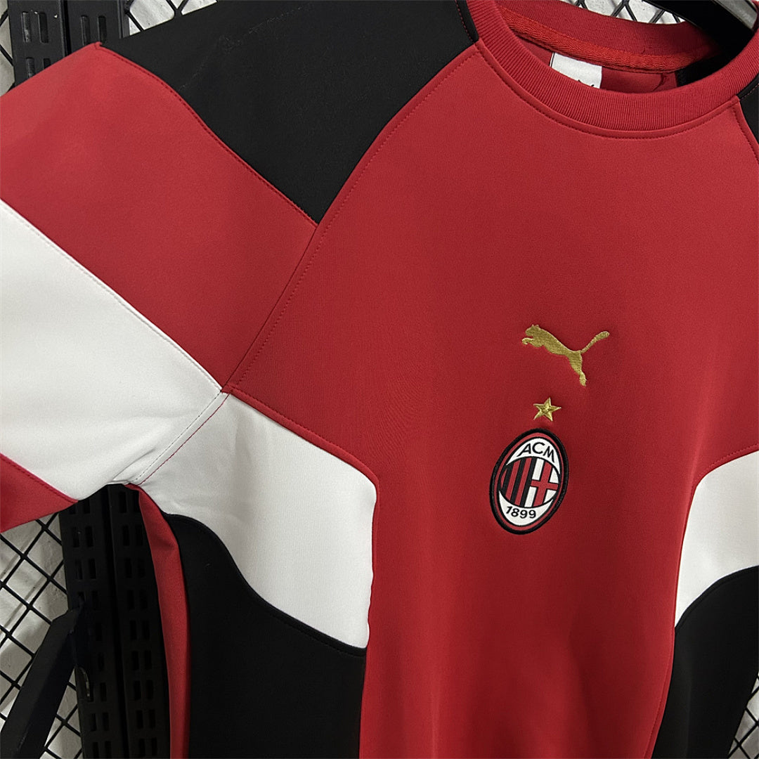 AC Milan Red & Black Winter Sweatshirt - image 6