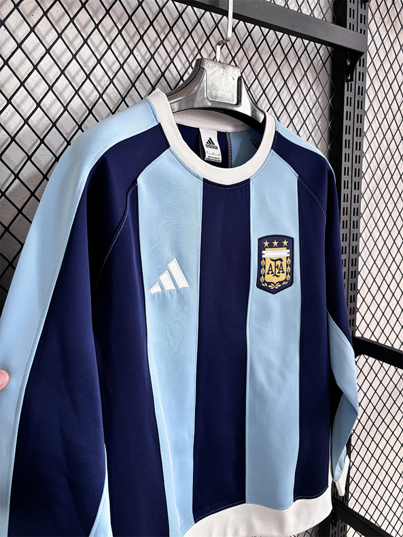 Argentina Blue Gradient Winter Sweatshirt - image 5
