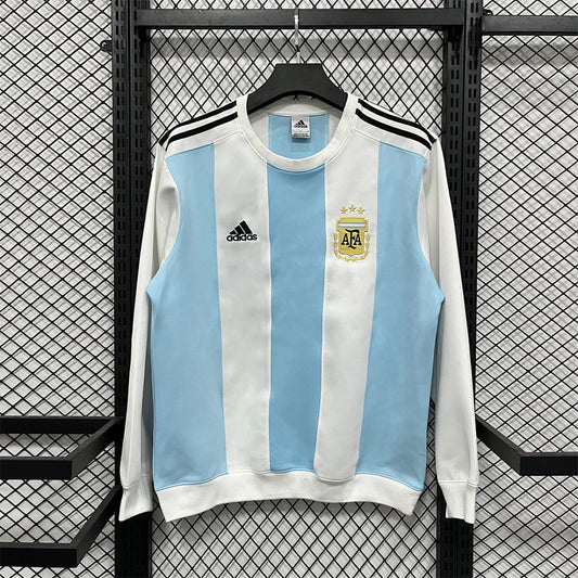 Argentina White & Blue Winter Sweatshirt - image 1