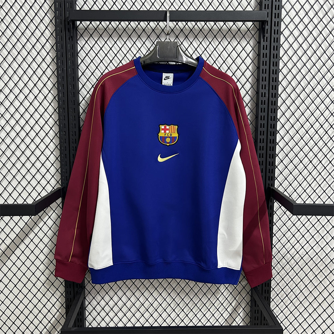 Barcelona Royal Blue & Burgundy Winter Sweatshirt - image 1