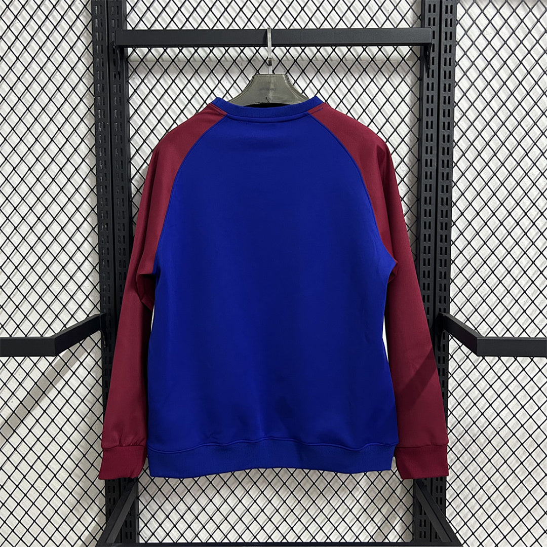 Barcelona Royal Blue & Burgundy Winter Sweatshirt - image 2