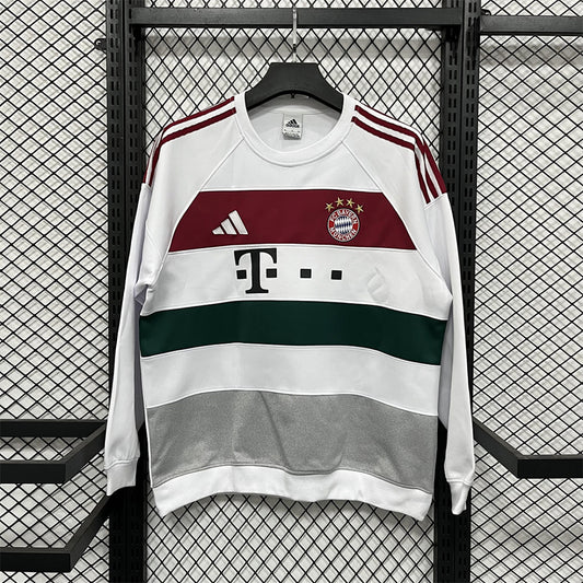 Bayern Munich White Color Block Winter Sweatshirt - image 1