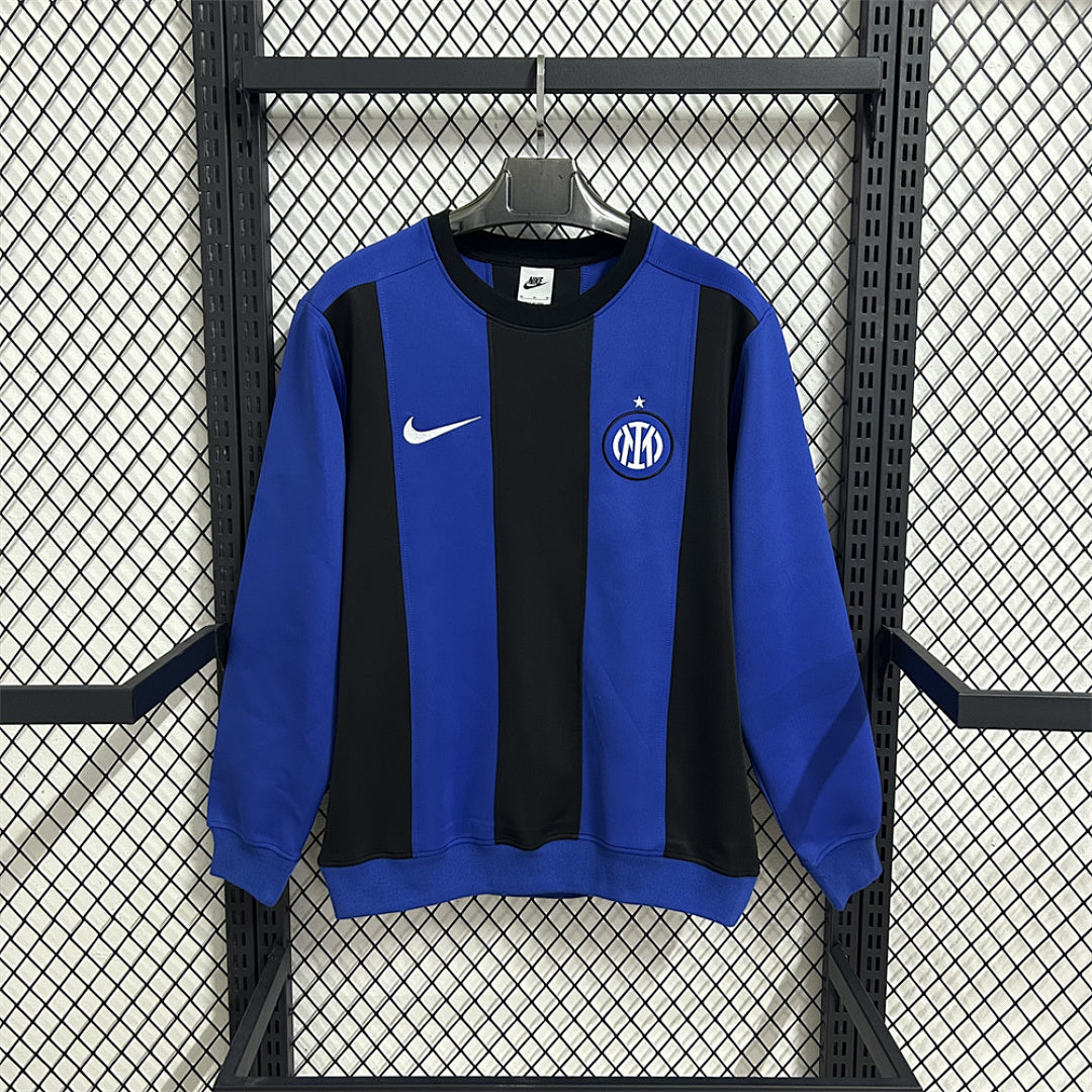 Inter Milan Blue & Black Gradient Winter Sweatshirt - image 1