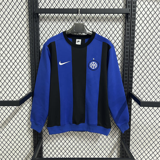 Inter Milan Blue & Black Gradient Winter Sweatshirt - image 1
