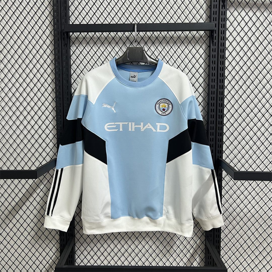 Manchester City Blue & White Winter Sweatshirt - image 1