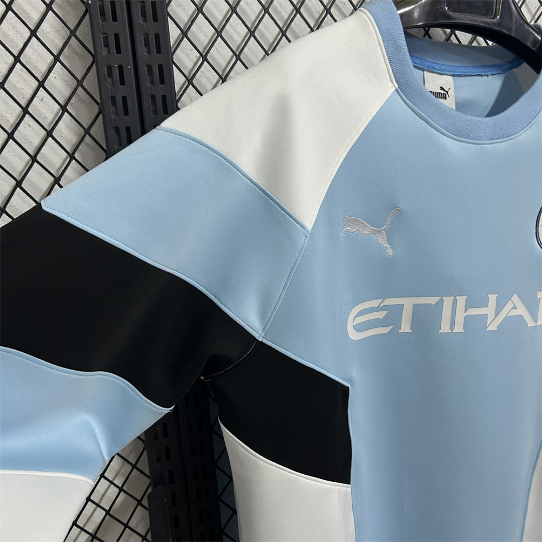 Manchester City Blue & White Winter Sweatshirt - image 3