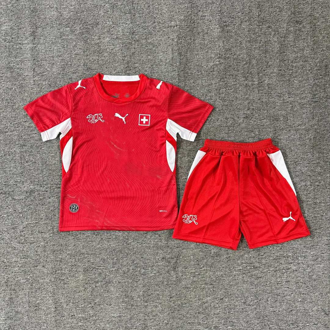 Switzerland 2026/27 Home Kids Football Kit Kids Version - Front