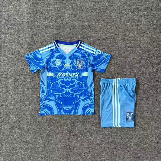 Tigres UANL 2025/26 Away Kids Football Kit - Front