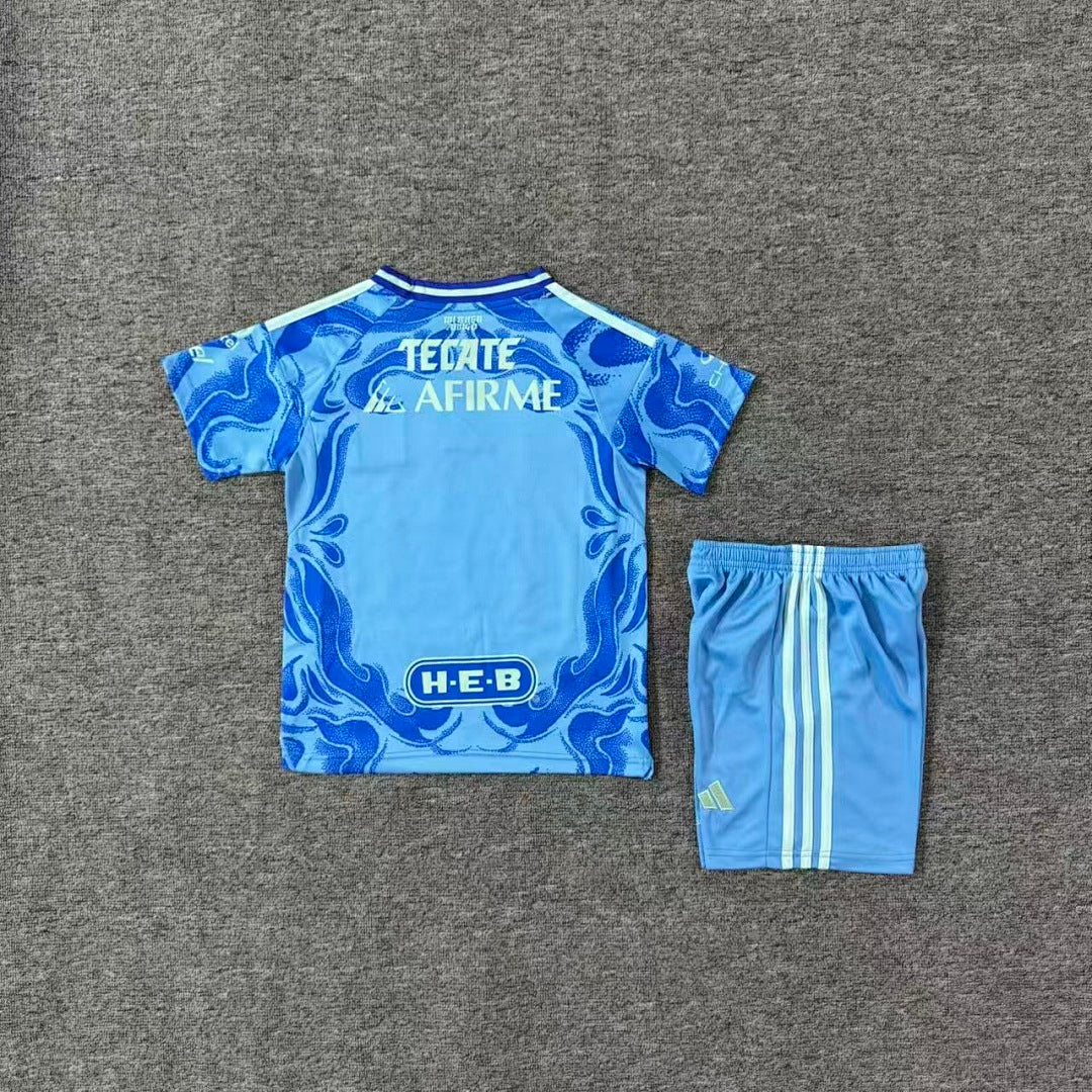 Tigres UANL 2025/26 Away Kids Football Kit - Back