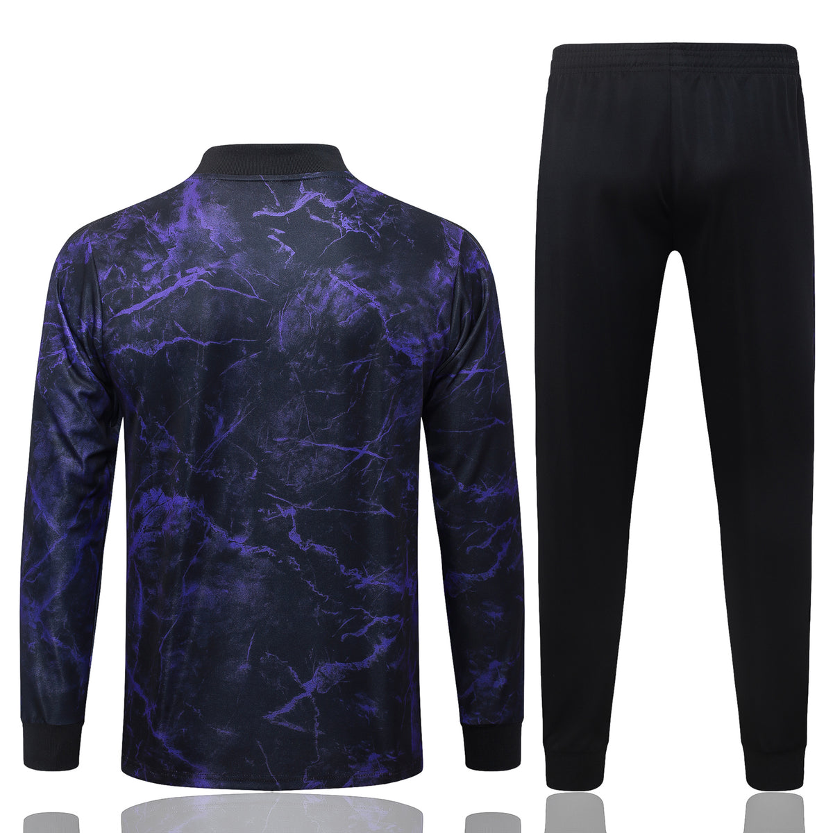 2026/27 FC Barcelona Full-Zip Training Suit – Black/Purple Marble - full set back
