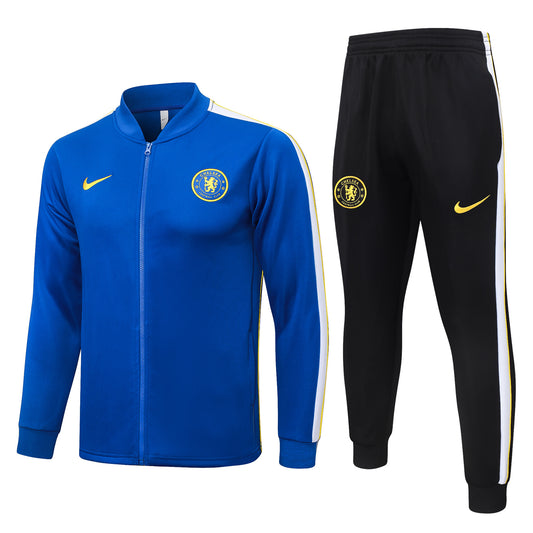 2026/27 Chelsea Full-Zip Training Suit – Royal Blue/Black - full set front