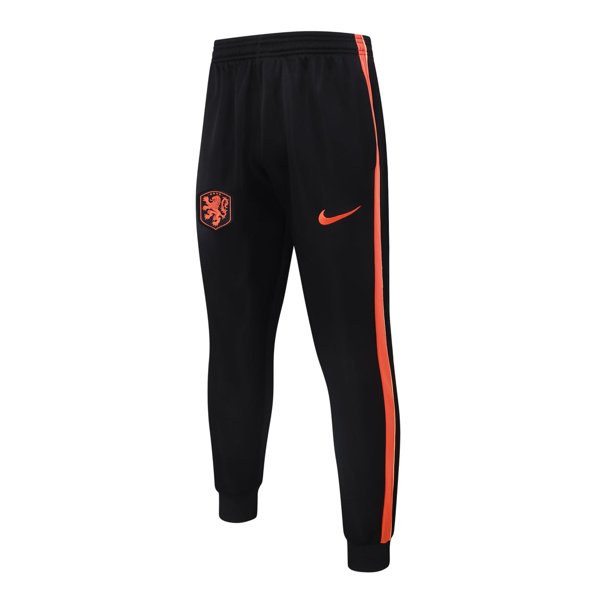 2026/27 Netherlands Full-Zip Training Suit – Black/Orange - pants only front