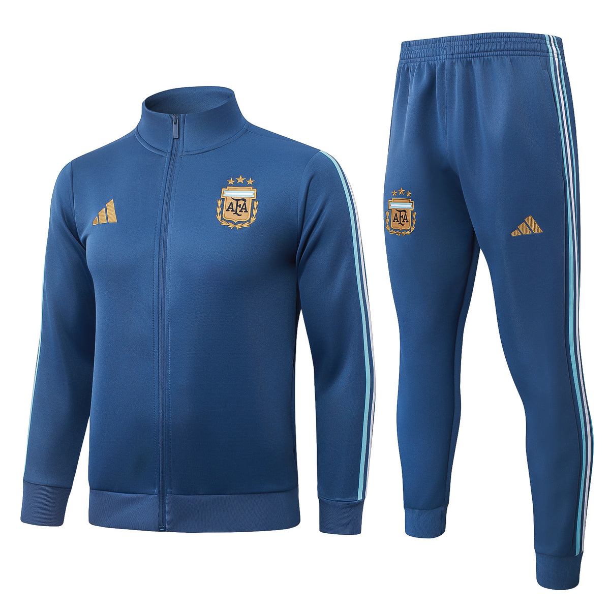 2026/27 Argentina Full-Zip Training Suit – Mid Blue/Sky Blue - full set front
