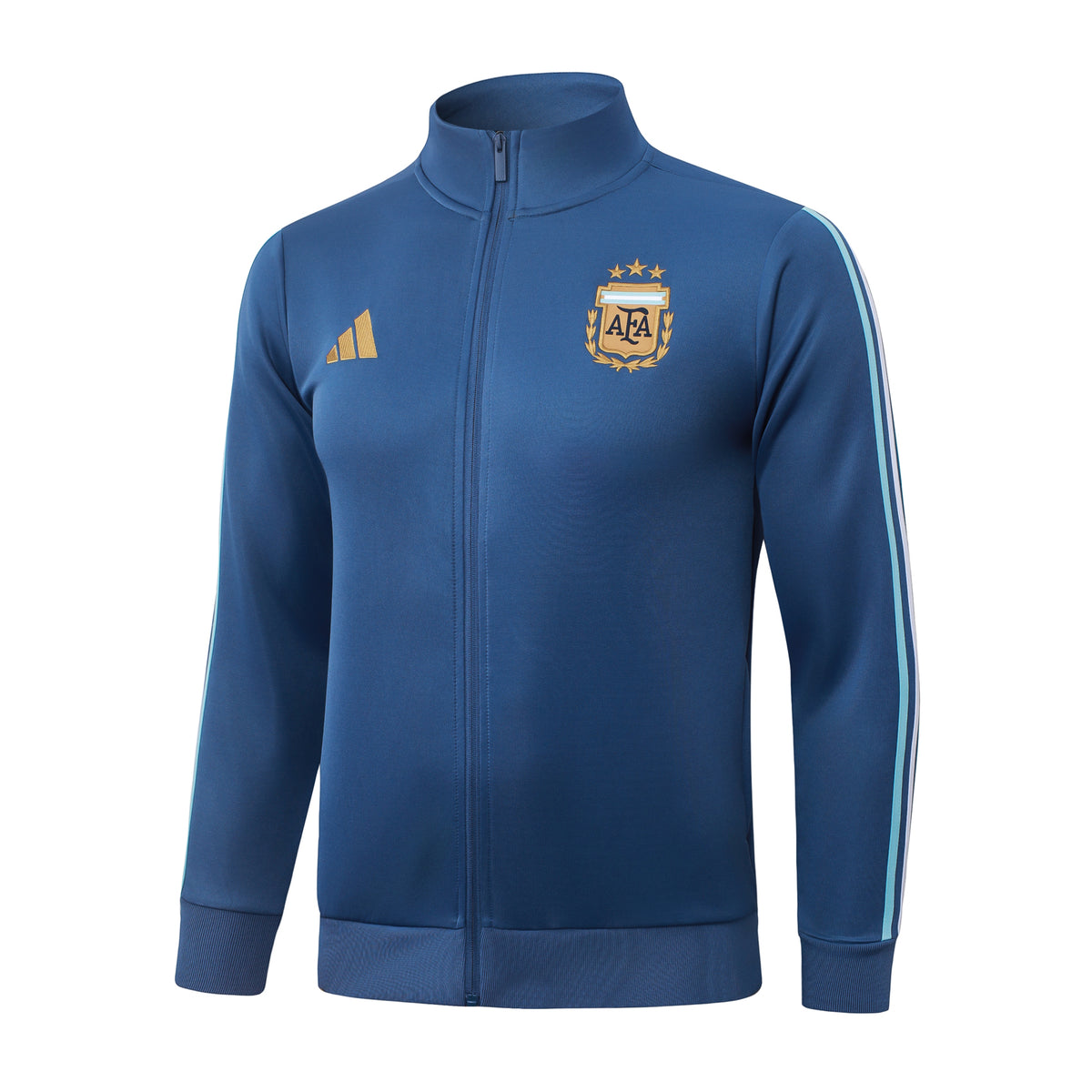 2026/27 Argentina Full-Zip Training Suit – Mid Blue/Sky Blue - top only front