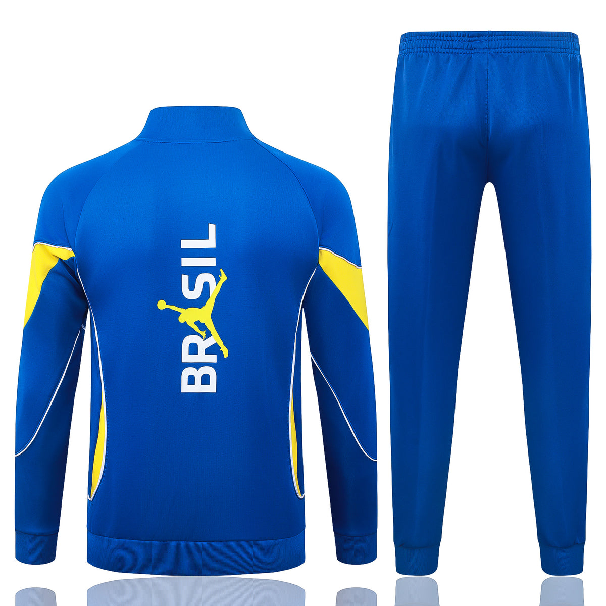 2026/27 Brazil Full-Zip Training Suit – Royal Blue/Yellow - full set back