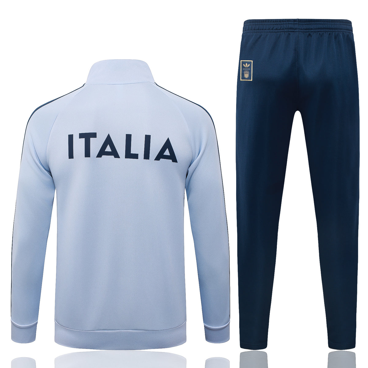 2026/27 Italy Full-Zip Training Suit – Light Blue/Navy - full set back
