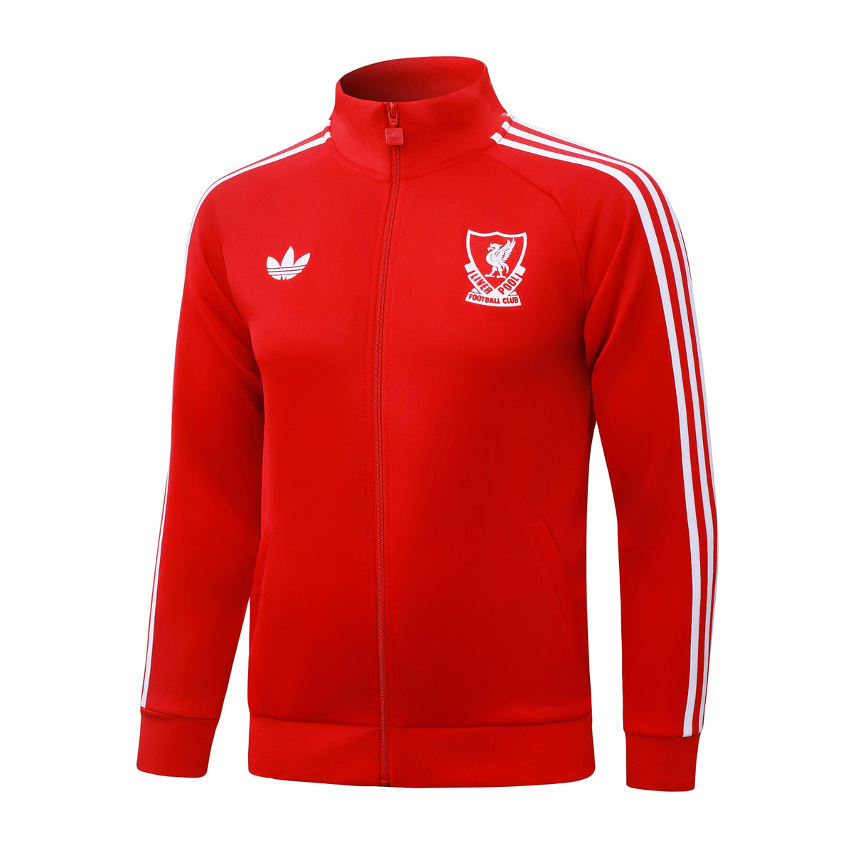 2026/27 Liverpool Full-Zip Training Suit – Red/White - top only front