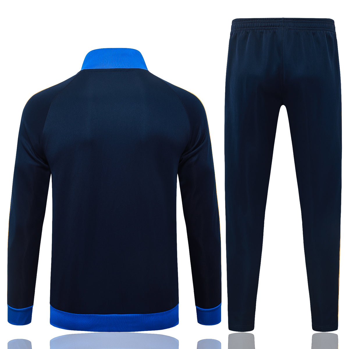 2026/27 Boca Juniors Full-Zip Training Suit – Navy/Royal Blue/Gold - full set back