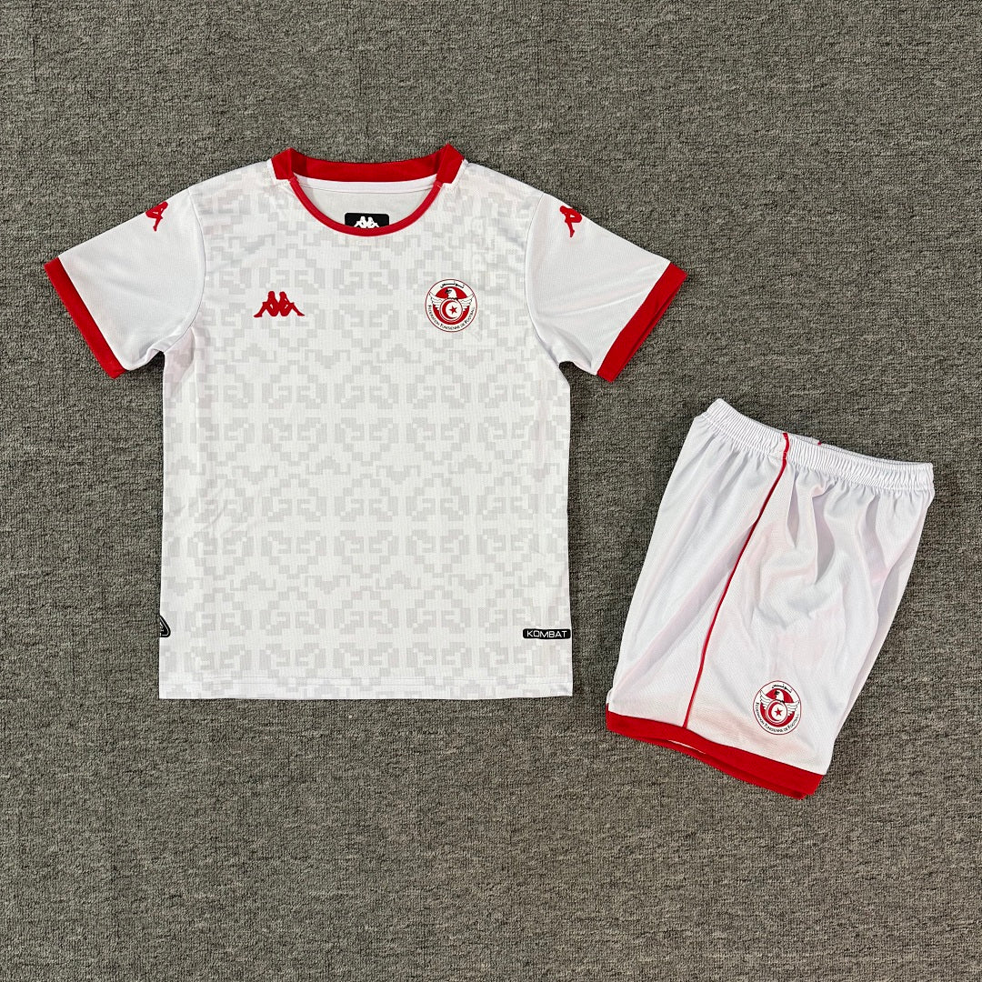 Tunisia 2026/27 Away Kids Football Kit Kids Version - Front