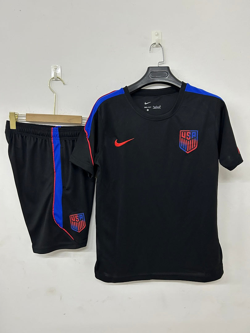 USA Black Short-Sleeve Training Kit 2026/27