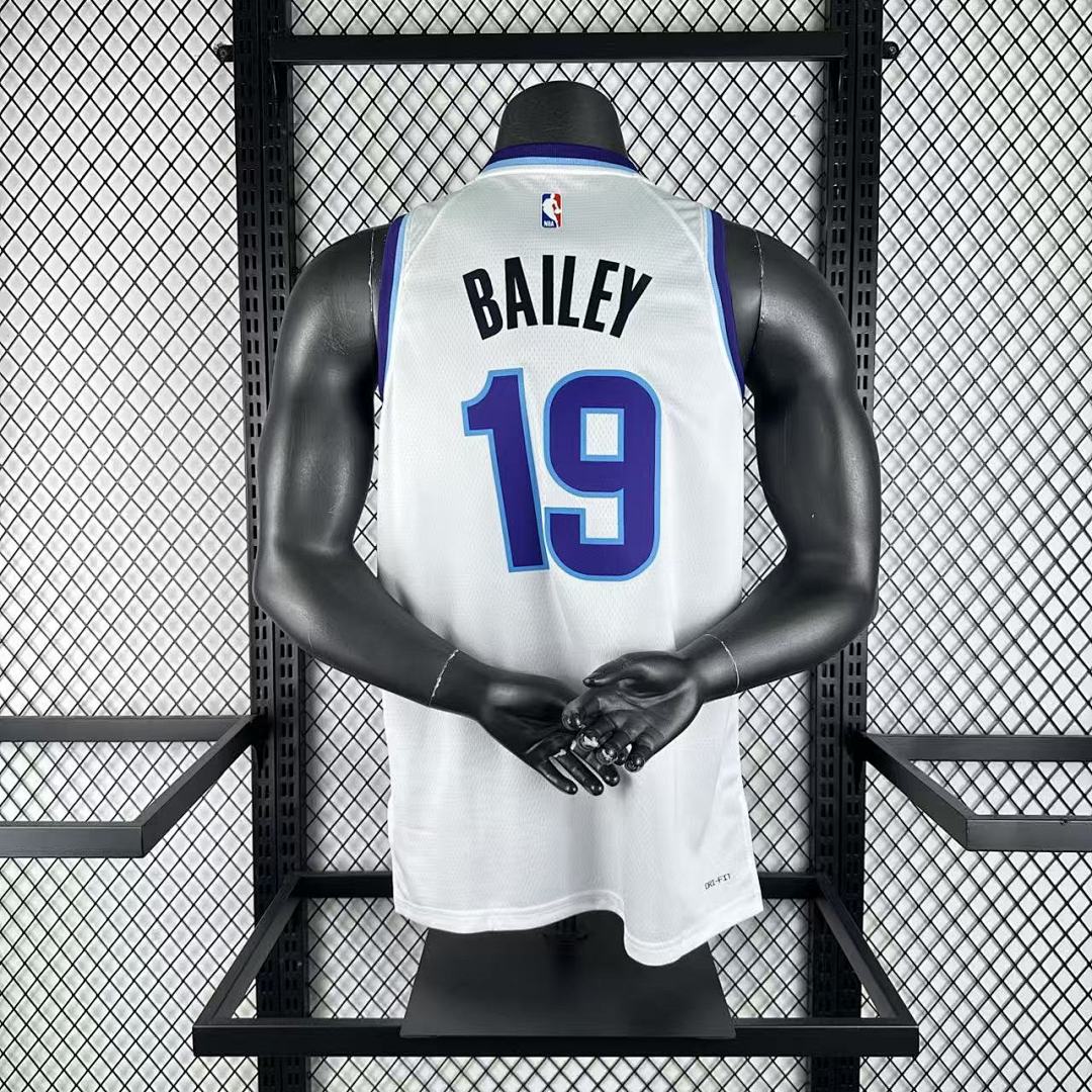 Utah Jazz Ace Bailey #19 Association Jersey 2025/26 - view 2