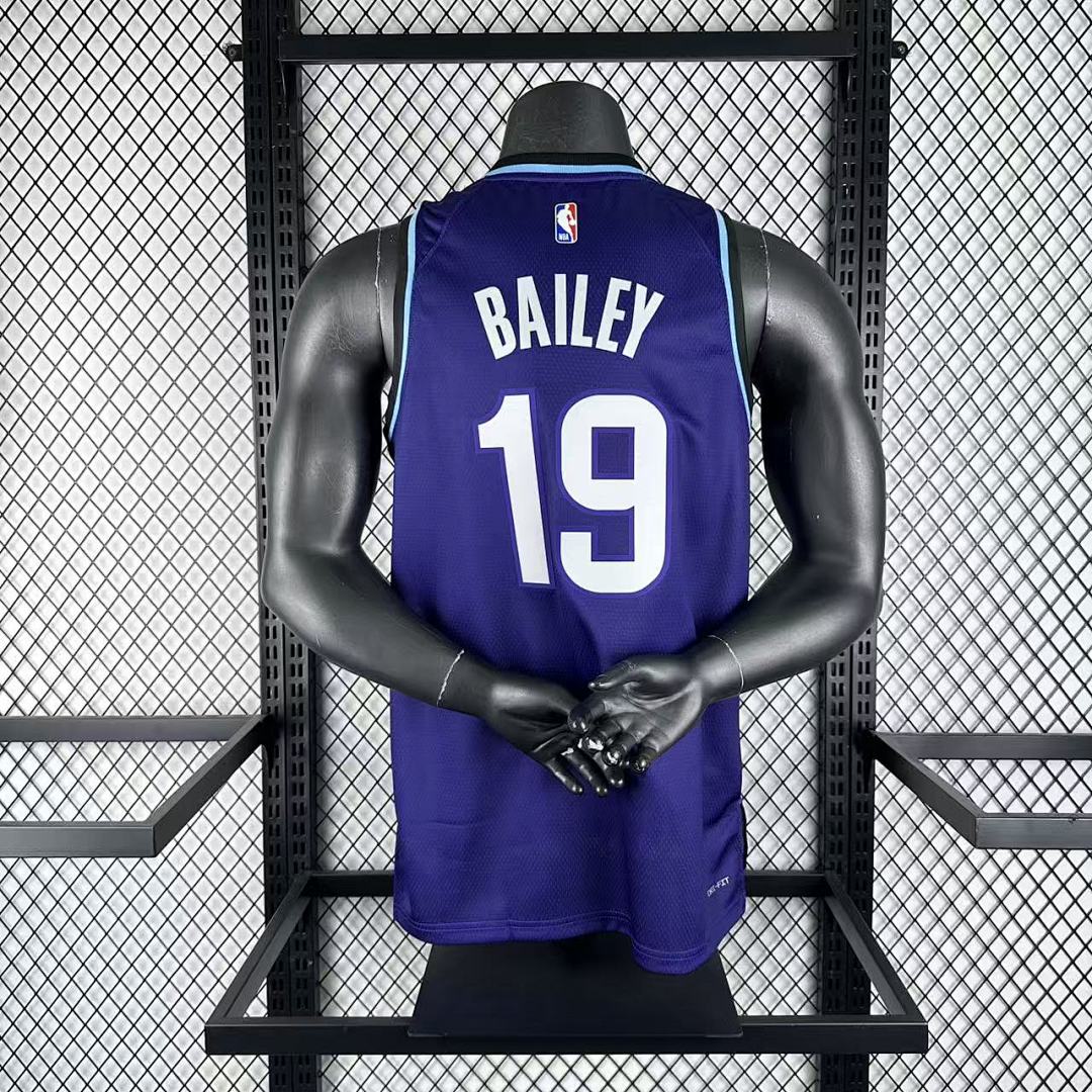 Utah Jazz Ace Bailey #19 Icon Jersey 2025/26 - view 2