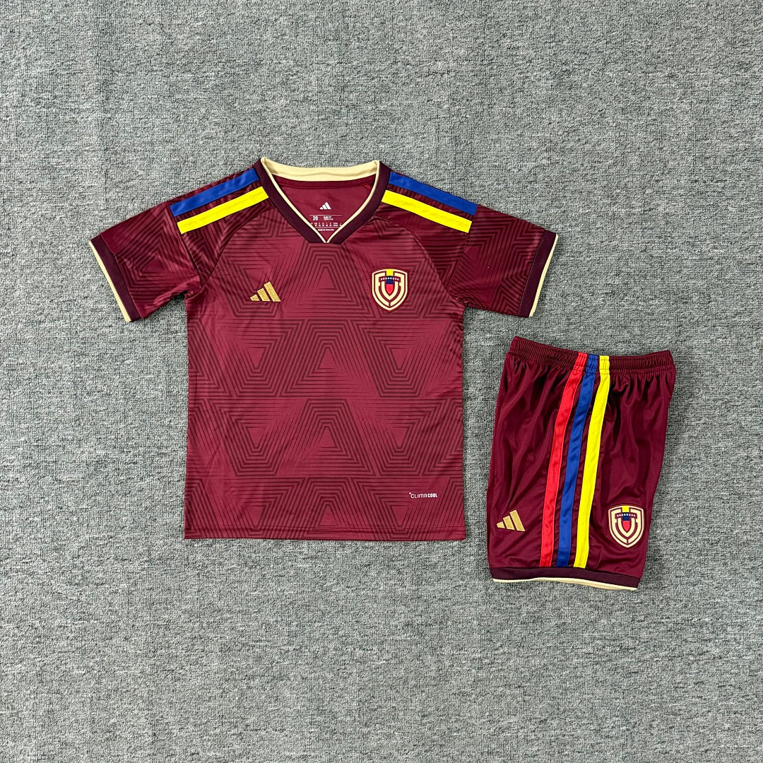 Venezuela 2026/27 Home Kids Football Kit Kids Version - Front