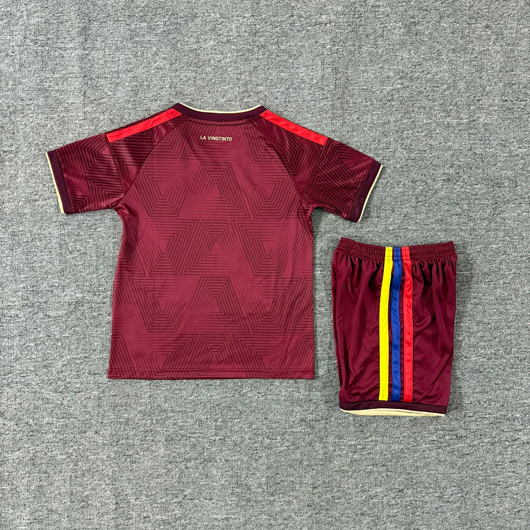 Venezuela 2026/27 Home Kids Football Kit Kids Version - Back