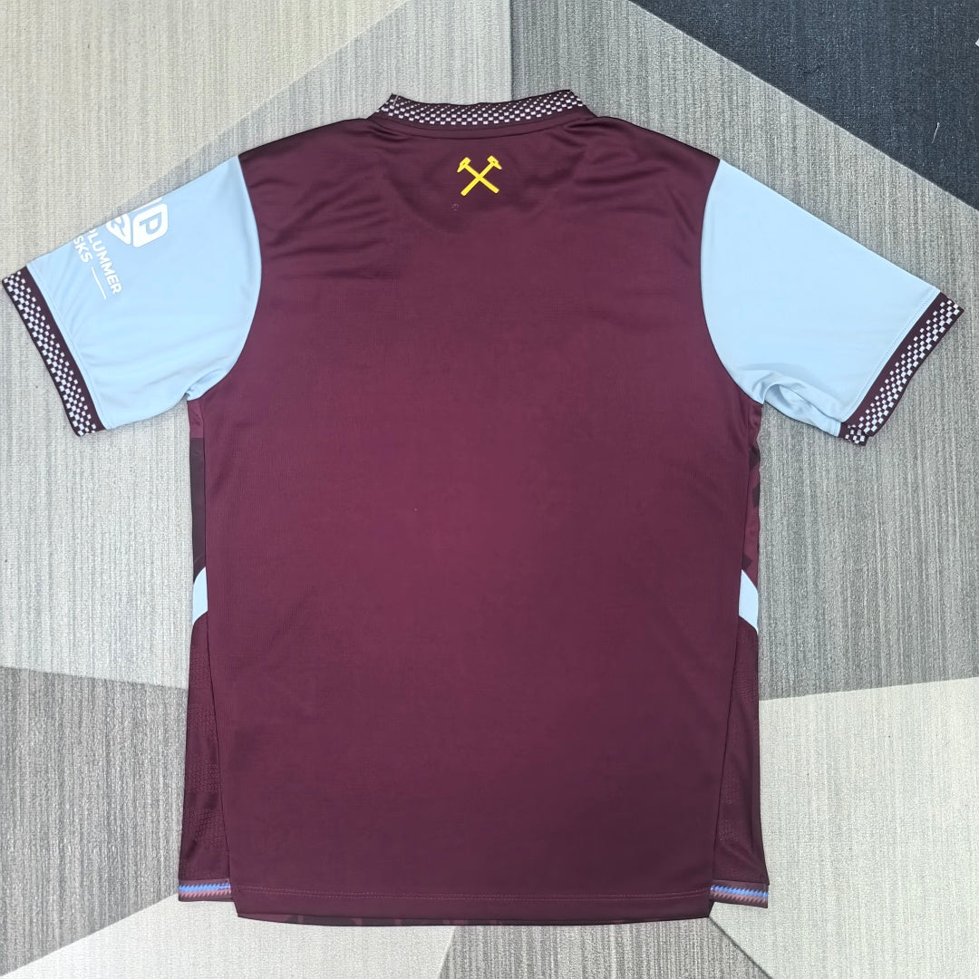 West Ham United 2026/27 Home Fan Version Jersey - Back