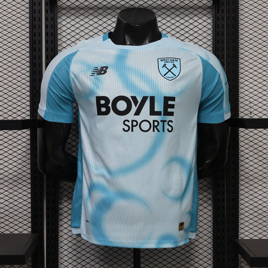 West Ham United 2026/27 Second Away Player Version Jersey - Front