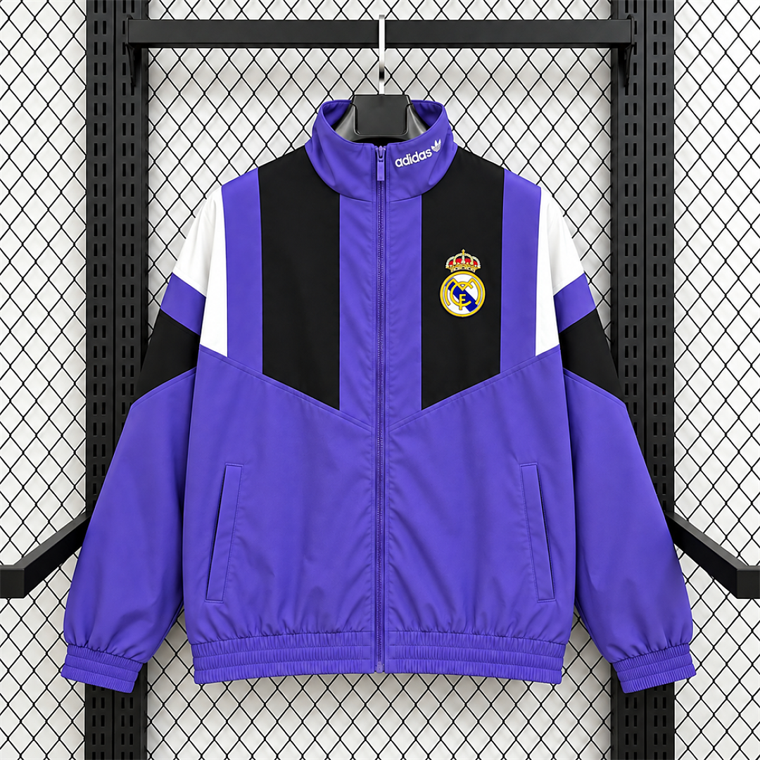 Real Madrid Purple EQT Training Windbreaker front
