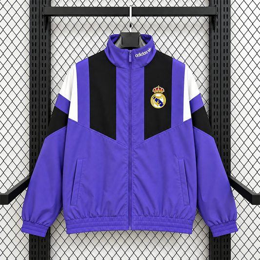 Real Madrid Purple EQT Training Windbreaker front