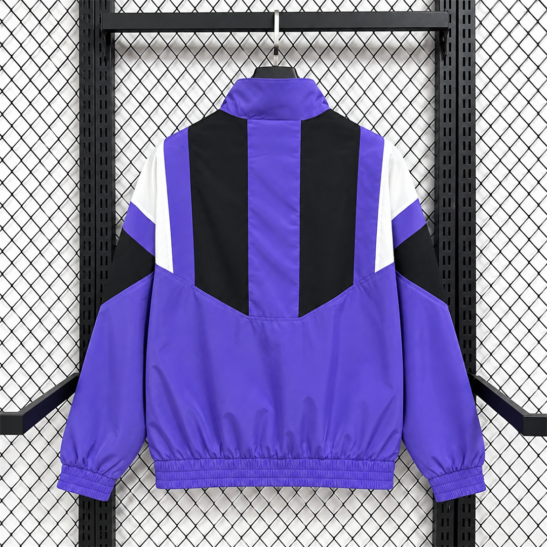 Real Madrid Purple EQT Training Windbreaker back