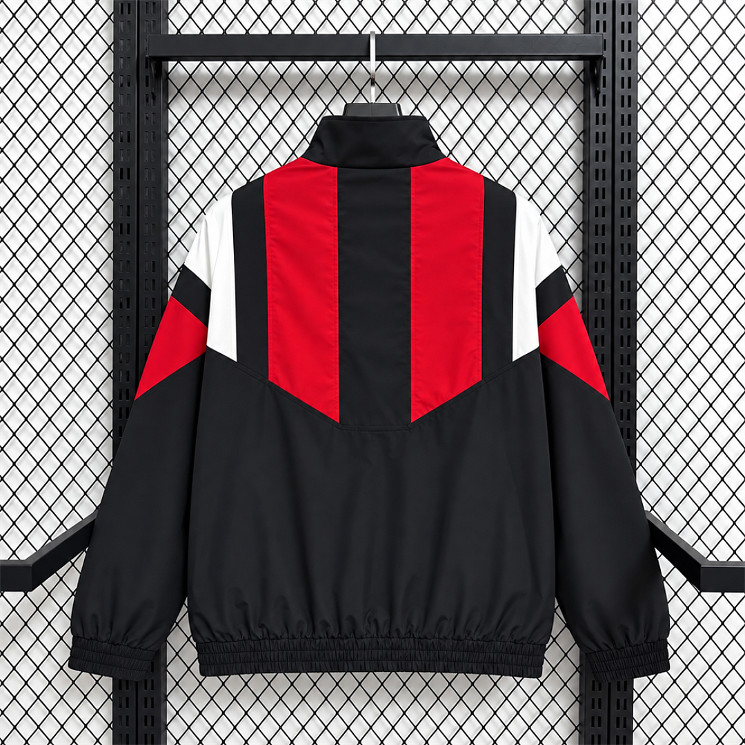 Manchester United Black EQT Training Windbreaker back