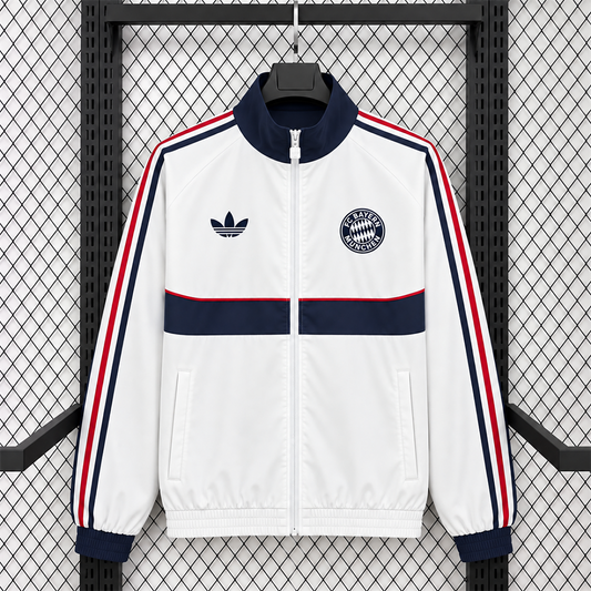 Bayern Munich 2026/27 White Training Windbreaker front