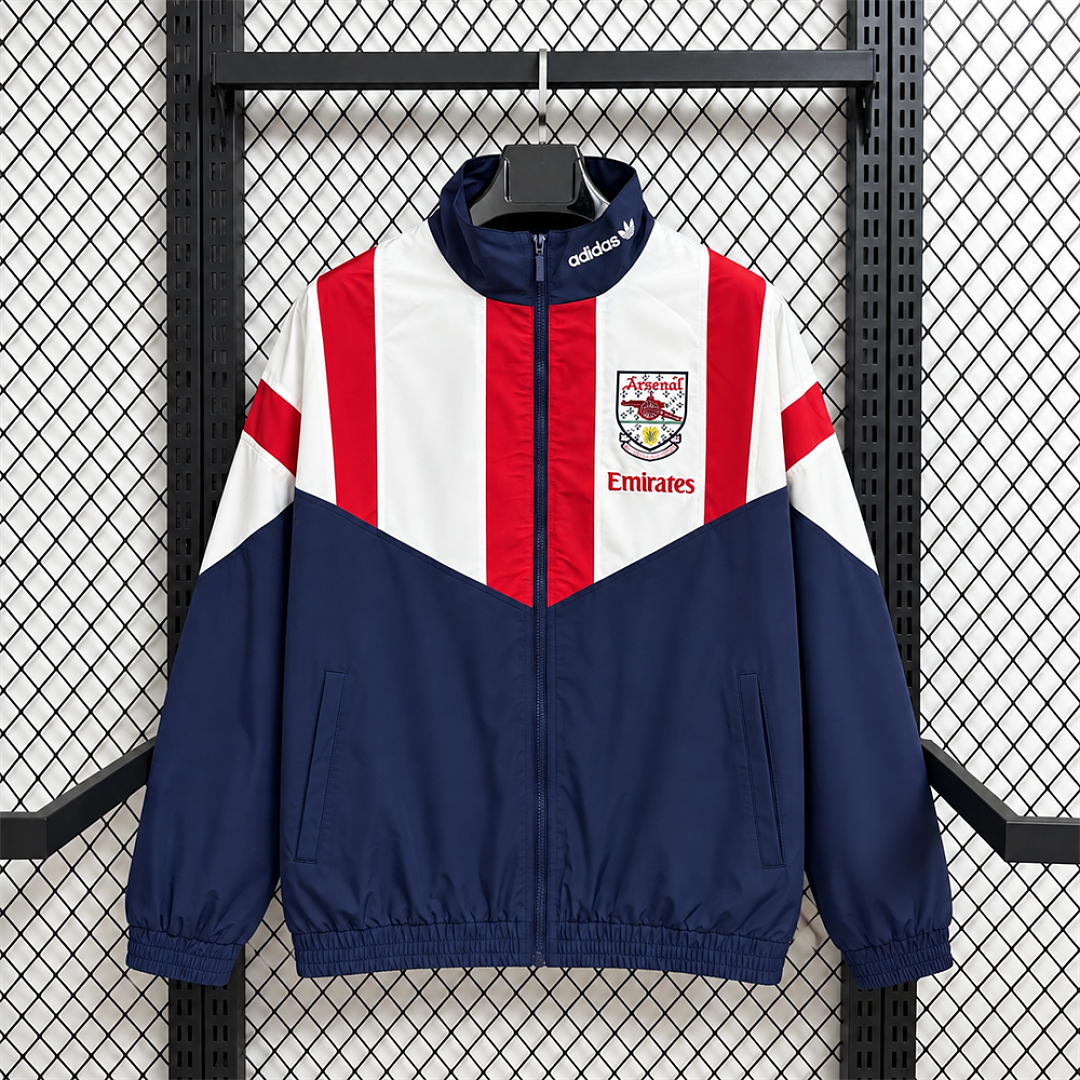 Arsenal Royal Blue EQT Training Windbreaker front
