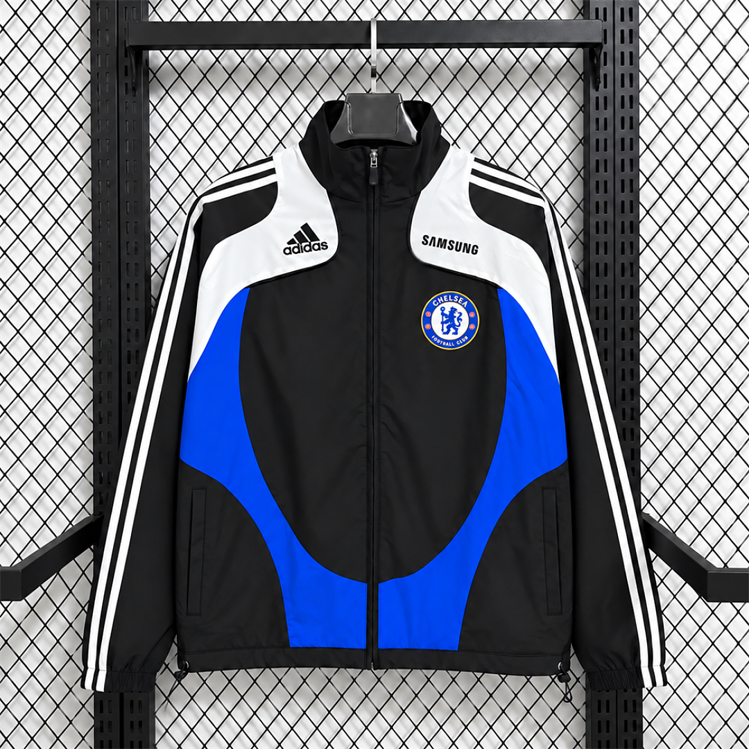 Chelsea 2008/09 Black Training Windbreaker front
