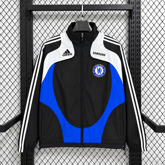 Chelsea 2008/09 Black Training Windbreaker front