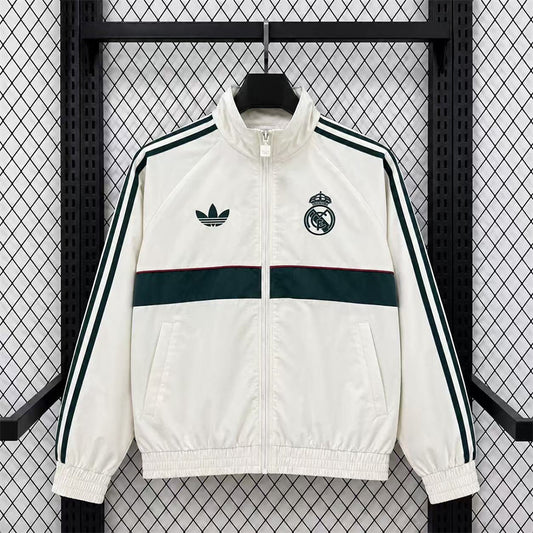 Real Madrid 2026/27 Cream Training Windbreaker front